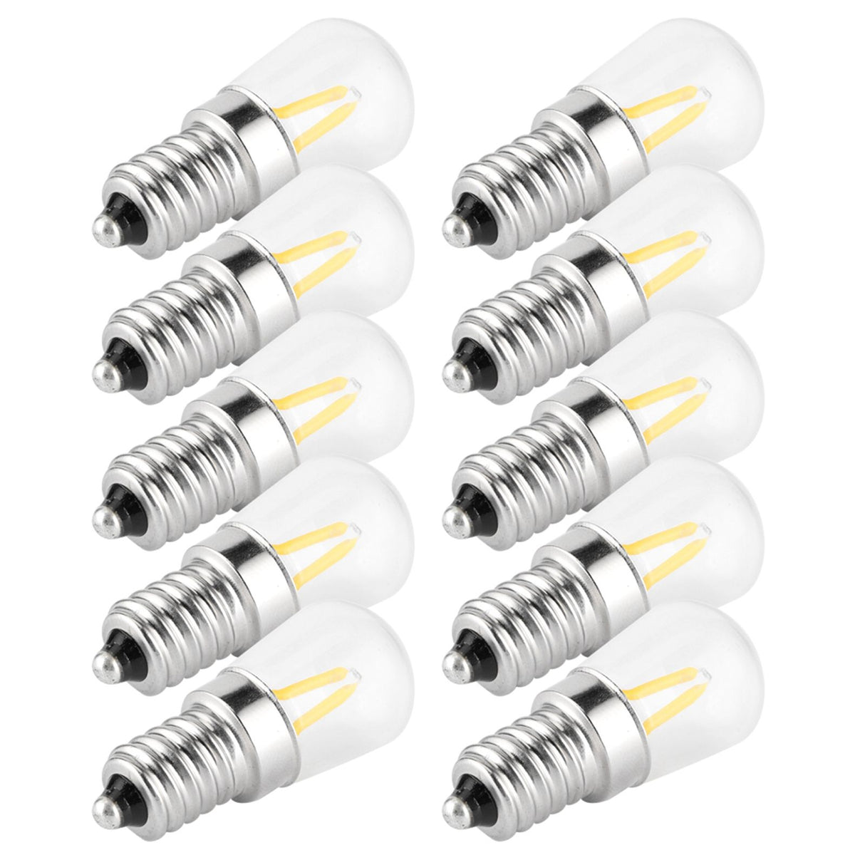 E14 Short Filament Bulbs 1.5W AC110V Bulb Chandelier Ceiling Lamp Accessory Warm White