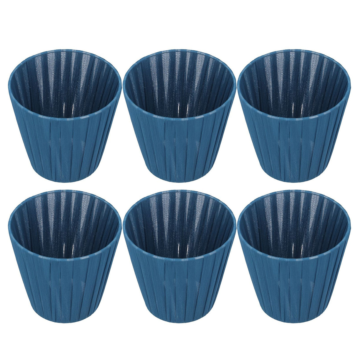6PCS Modern Simple Lampshade Cloth Lampshade for Crystal Clip On Chandelier Wall Lamp Blue