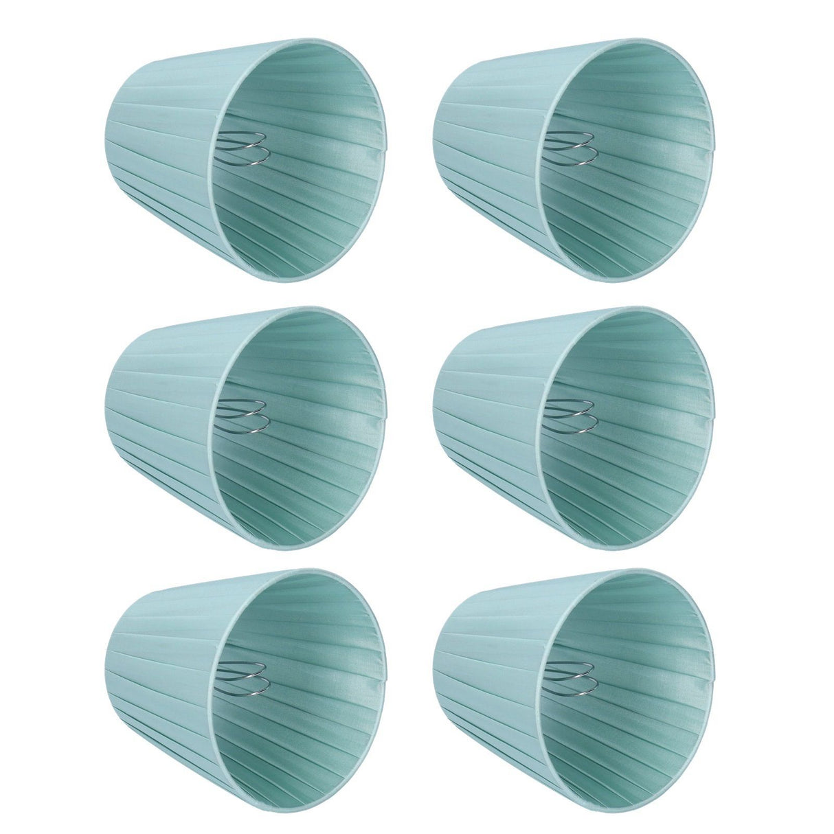 6Pcs Fabric Lampshade Chandelier Shade Wall Light Cover Clamp Mount for Small A B C F P Bulb