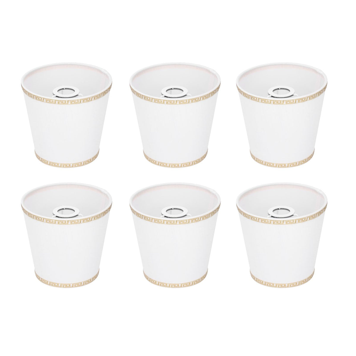6Pcs European Style Lampshade Cover for Chandelier Wall Light W/E14 Interface Lamp Base Round Mouth Mount