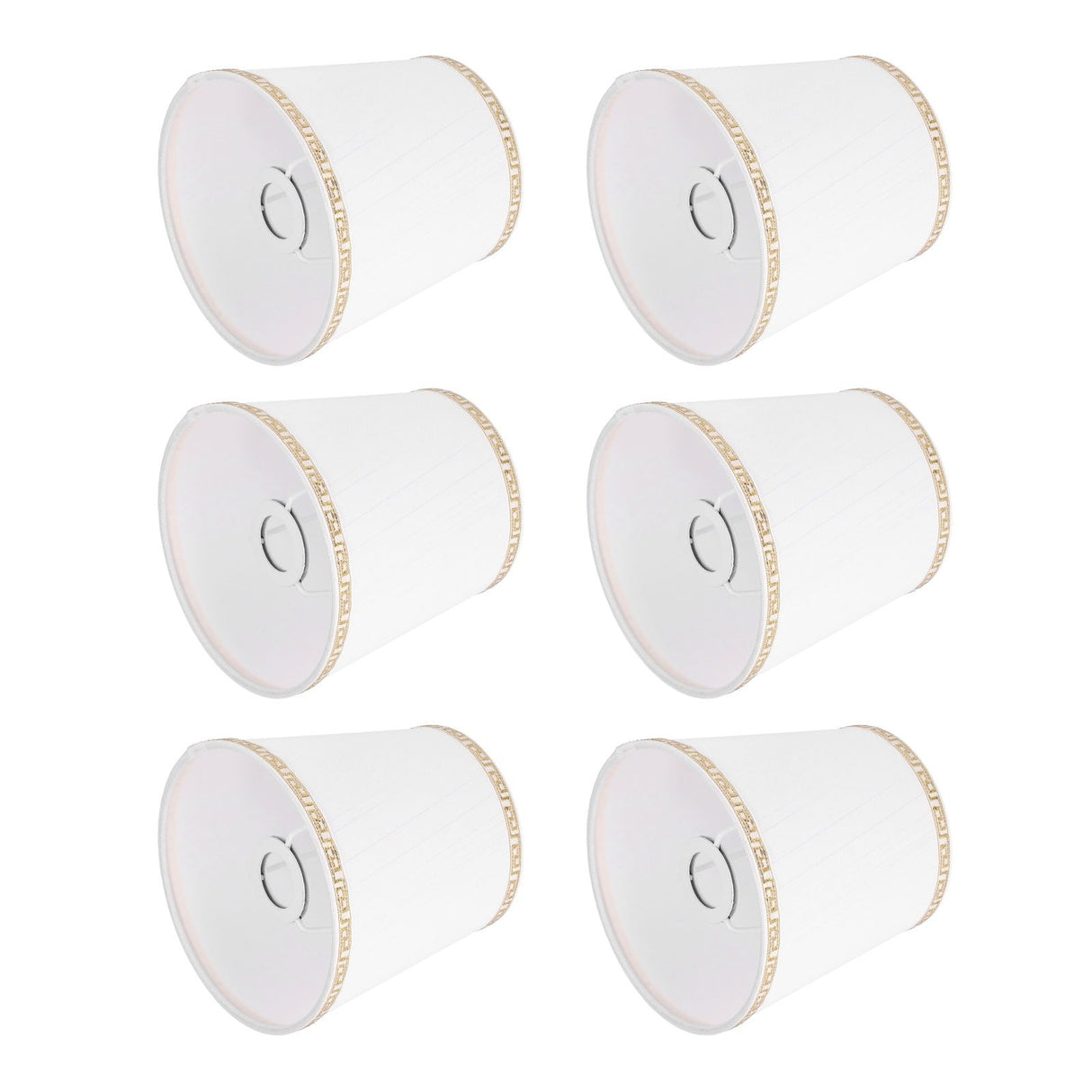6Pcs European Style Lampshade Cover for Chandelier Wall Light W/E14 Interface Lamp Base Round Mouth Mount
