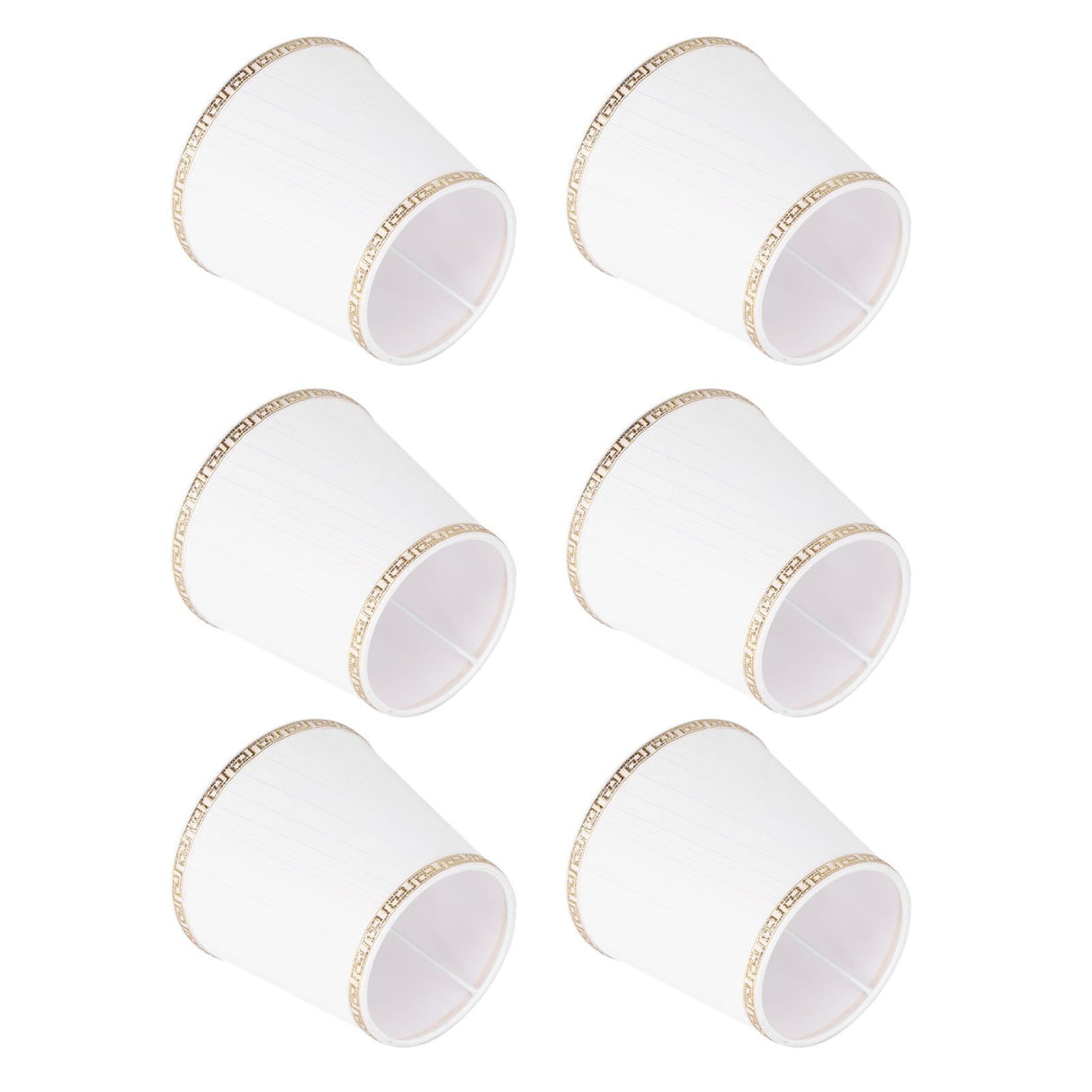 6Pcs European Style Lampshade Cover for Chandelier Wall Light W/E14 Interface Lamp Base Round Mouth Mount