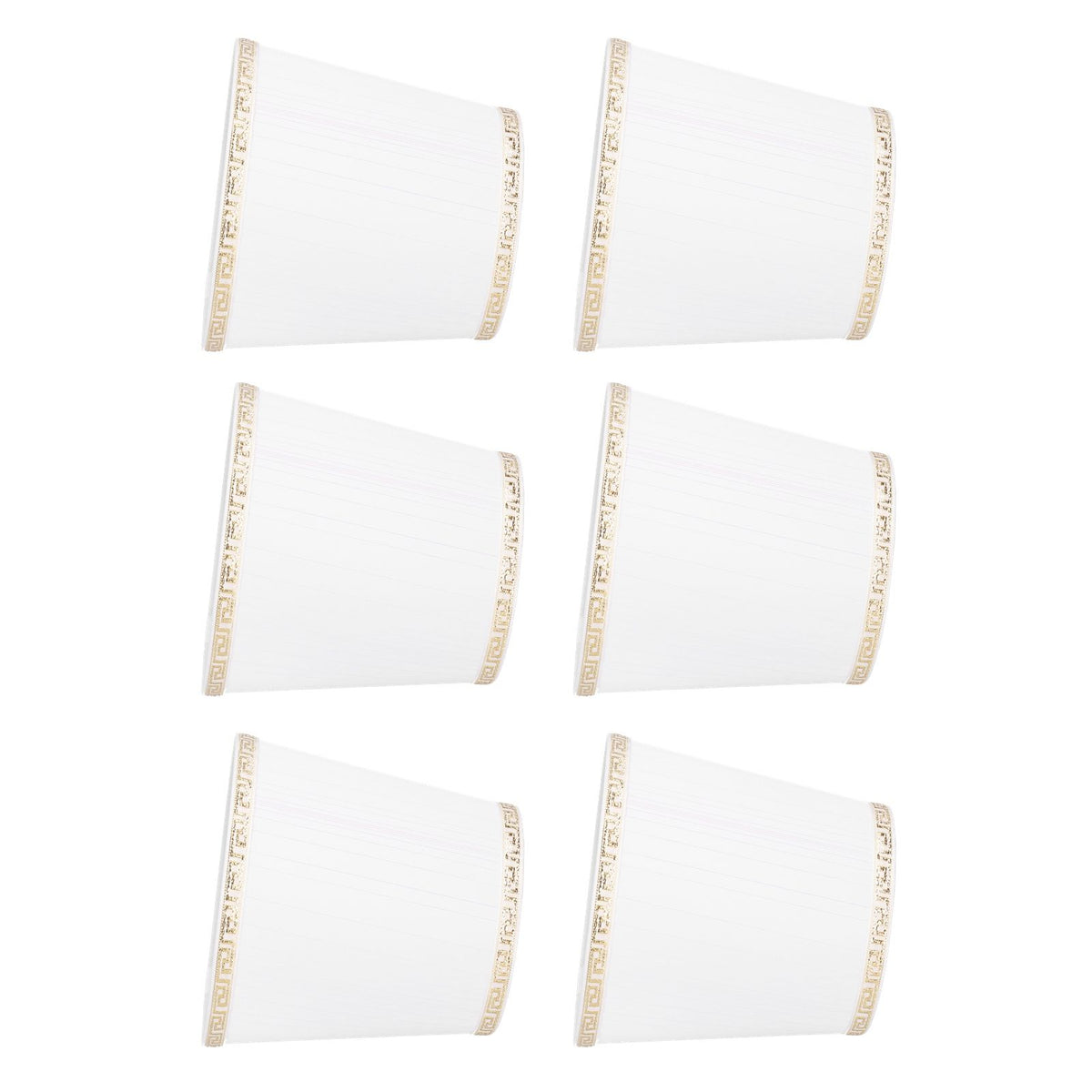 6Pcs European Style Lampshade Cover for Chandelier Wall Light W/E14 Interface Lamp Base Round Mouth Mount