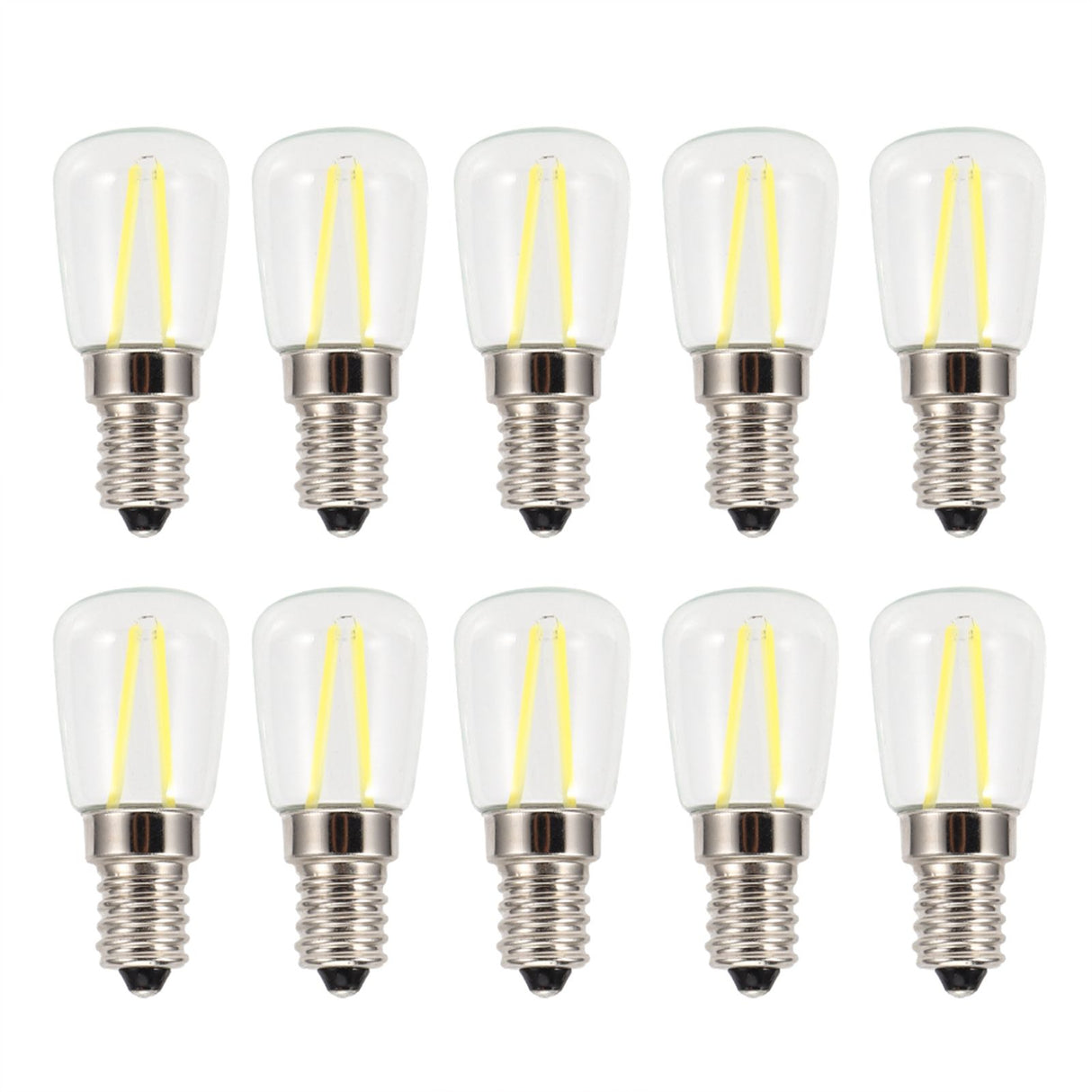 10PCS Mini Dimmable E14 LED Light Bulb 1.5W AC 110V for Chandelier Wall Lamp Home Lighting