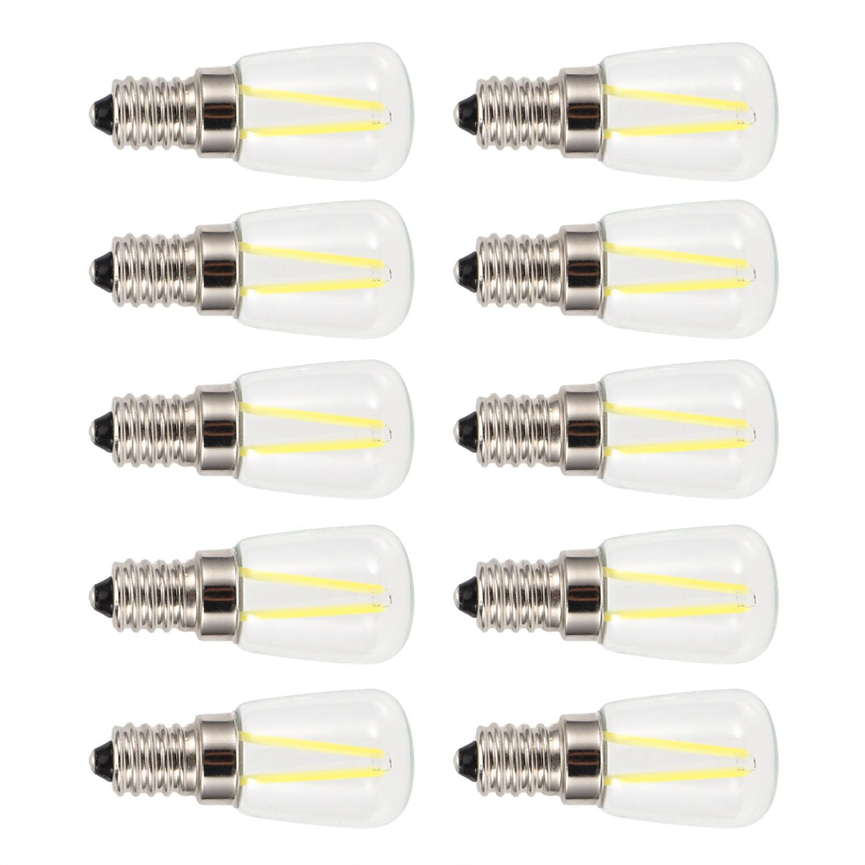 10PCS Mini Dimmable E14 LED Light Bulb 1.5W AC 110V for Chandelier Wall Lamp Home Lighting