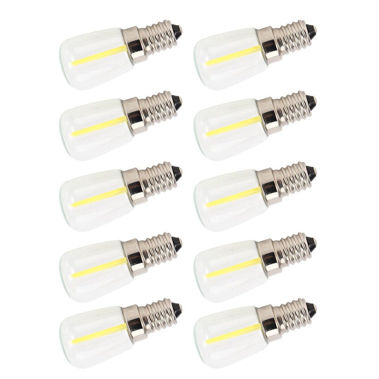 10PCS Mini Dimmable E14 LED Light Bulb 1.5W AC 110V for Chandelier Wall Lamp Home Lighting
