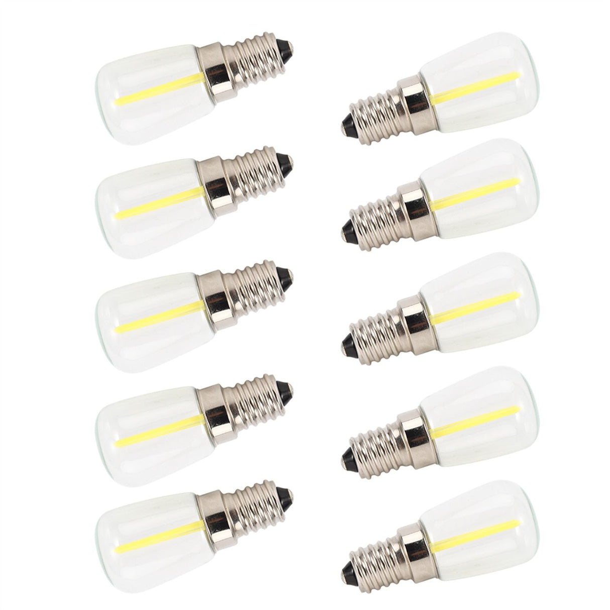 10PCS Mini Dimmable E14 LED Light Bulb 1.5W AC 110V for Chandelier Wall Lamp Home Lighting