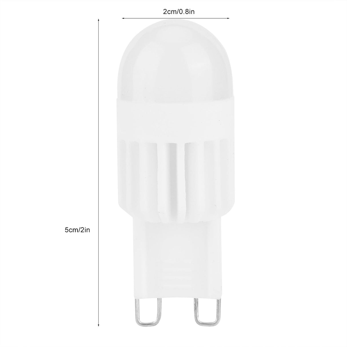 10Pcs G9 Bulbs 3W 5LED Bi Pin Light Source for Chandelier Ceiling Light Warm White 110V
