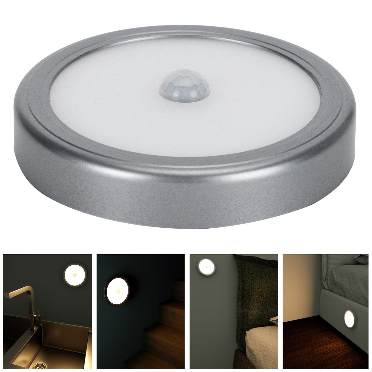 Body Induction Lamp Dimmable USB Rechargeable Night Light for Cabinet Closet Stairs Bedroom