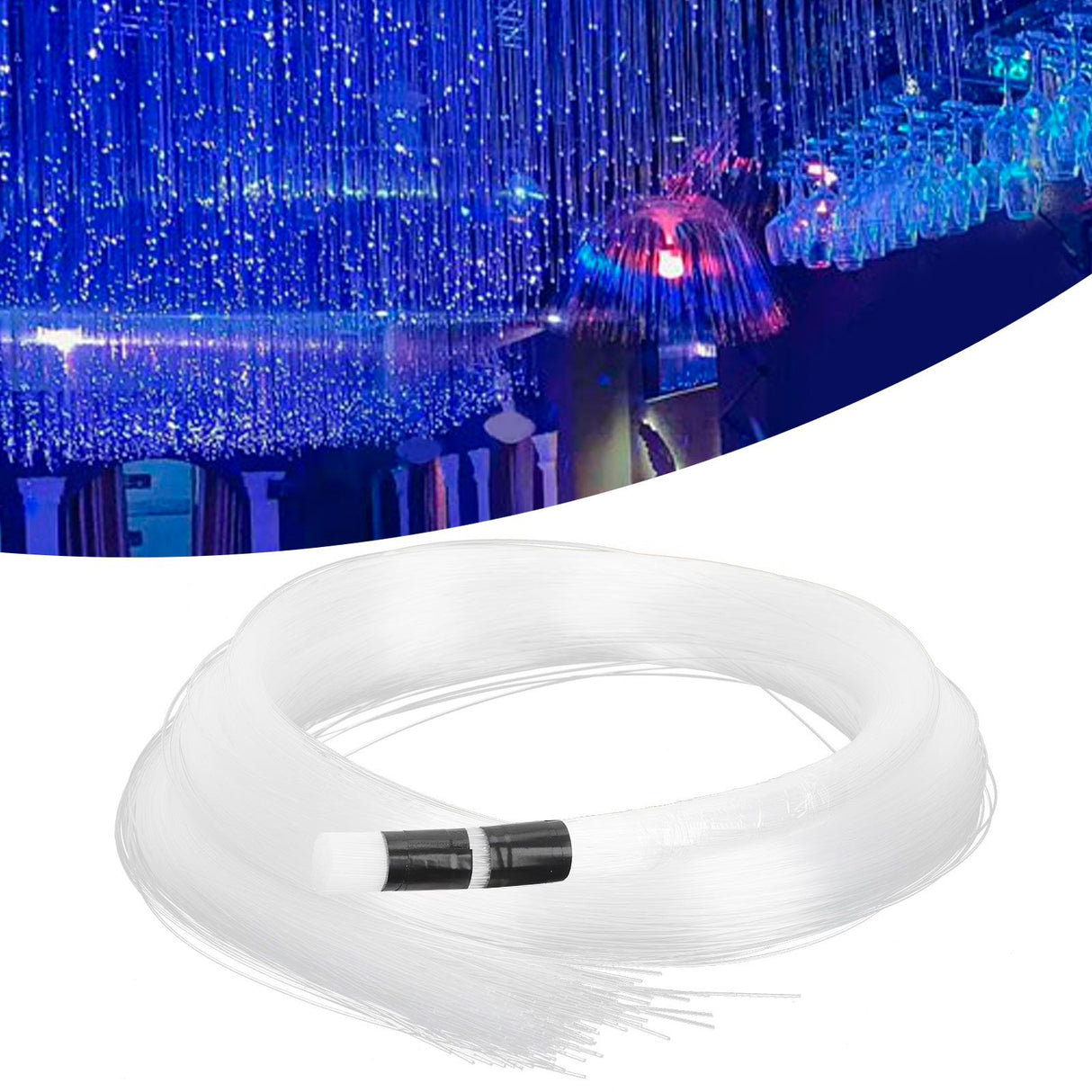 2m 300PCS PMMA Plastic Optical Fiber Cable for Star Ceiling Light Fiber Optic Light Decor