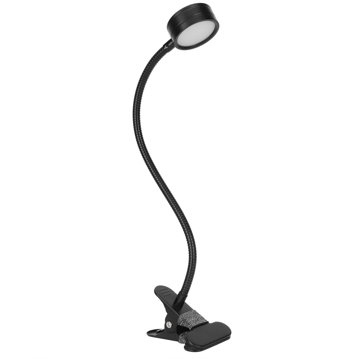 USB Desk Lamp 360° Angle Adjustable Clip On Gooseneck Reading Light for Office Bedroom