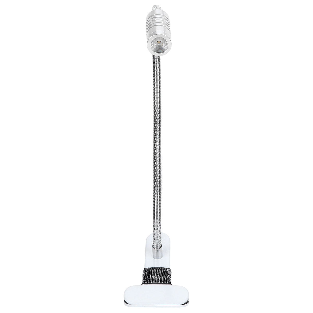 USB Powered ClipOn Desk Lamp Home LED Reading Flexible Table Lamp Silver Warm Light