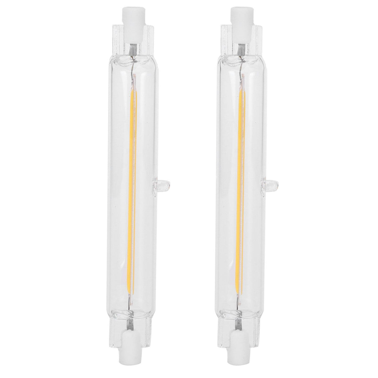 2Pcs R7S Light Bulb COB 15W Double Ended Light Source 118mm Flood Light Accessory 220VWarm White 3000K