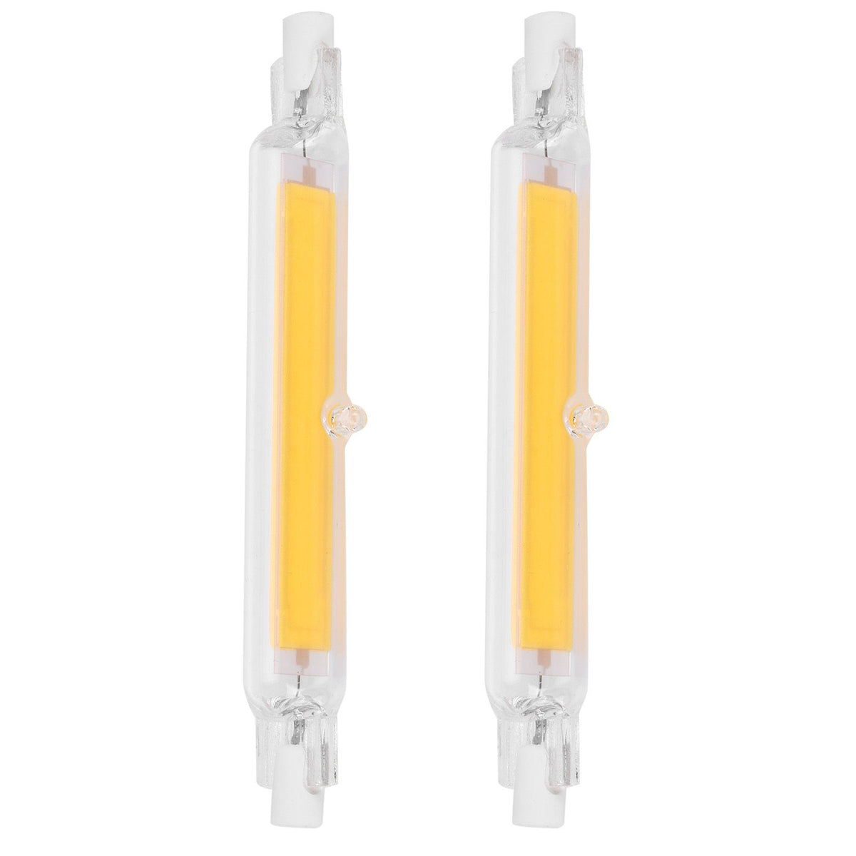 2Pcs R7S Light Bulb COB 15W Double Ended Light Source 118mm Flood Light Accessory 220VWarm White 3000K
