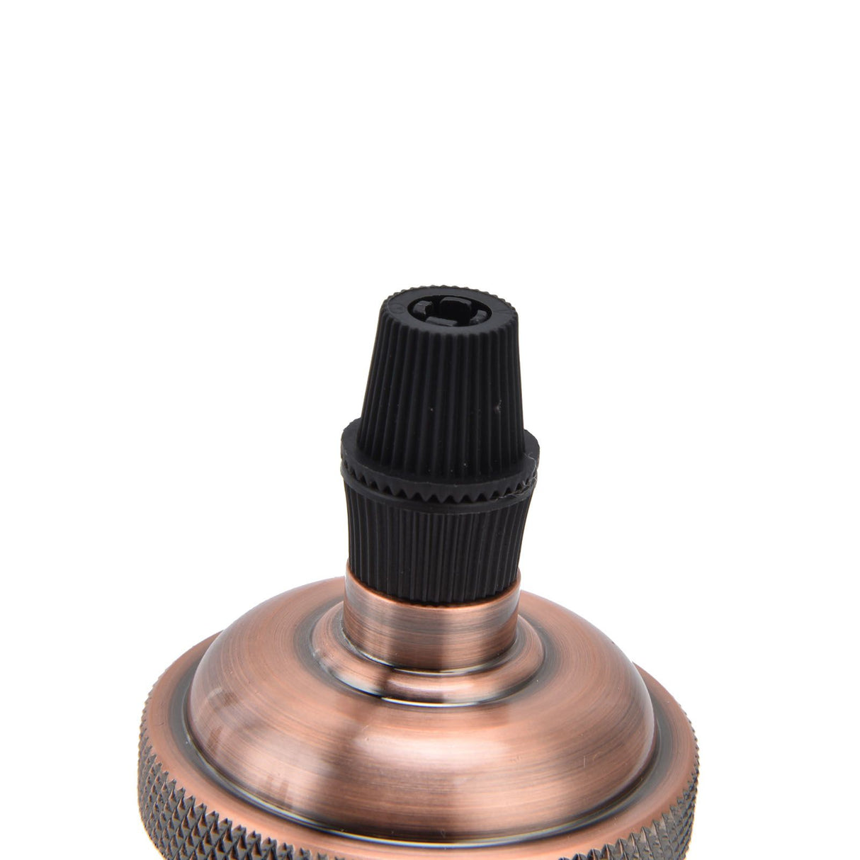 2PCS Vintage Lamp Socket Retro Aluminum Lamp Holder DIY Accessories for E26/27 Vintage BulbsRed Bronze