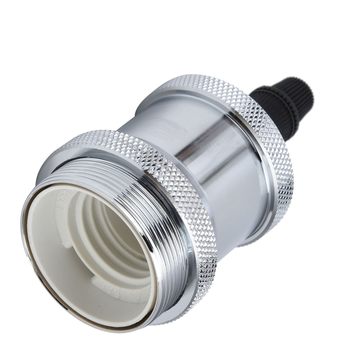 2PCS Vintage Lamp Socket Retro Aluminum Lamp Holder DIY Accessories for E26/27 Vintage BulbsSilver