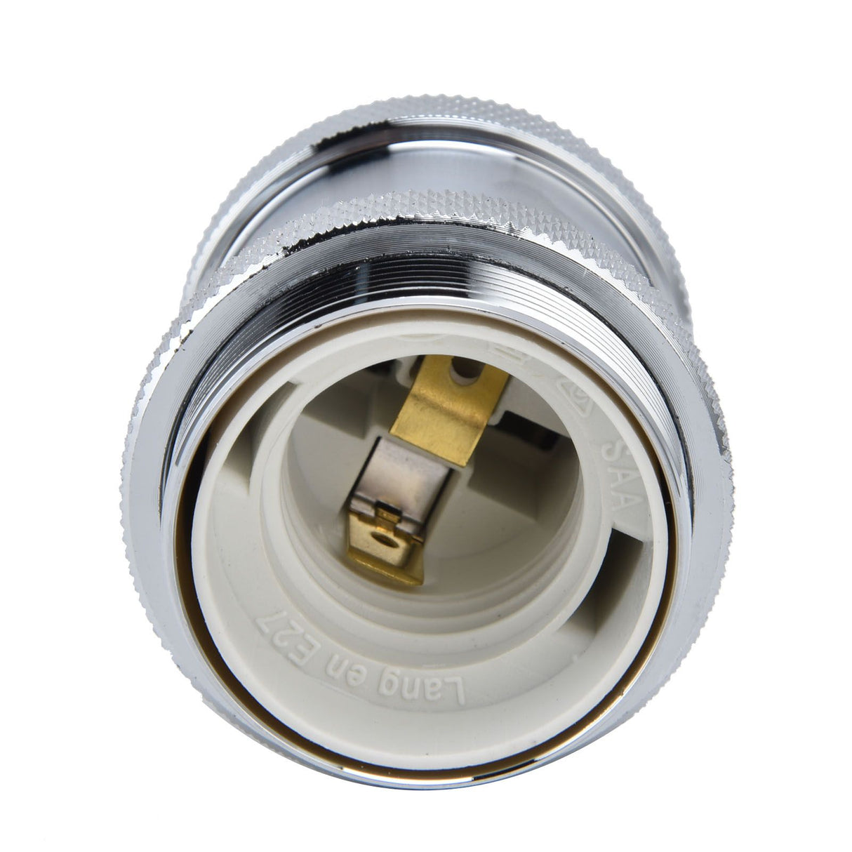 2PCS Vintage Lamp Socket Retro Aluminum Lamp Holder DIY Accessories for E26/27 Vintage BulbsSilver