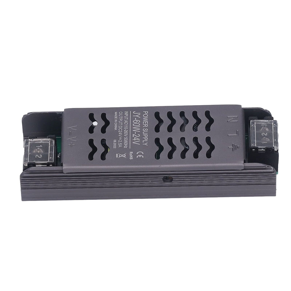 24V Power Supply 60W DC24V IP20 AC110 to 260V to 24V Copper Aluminum Alloy Hollow Design LED Transformer