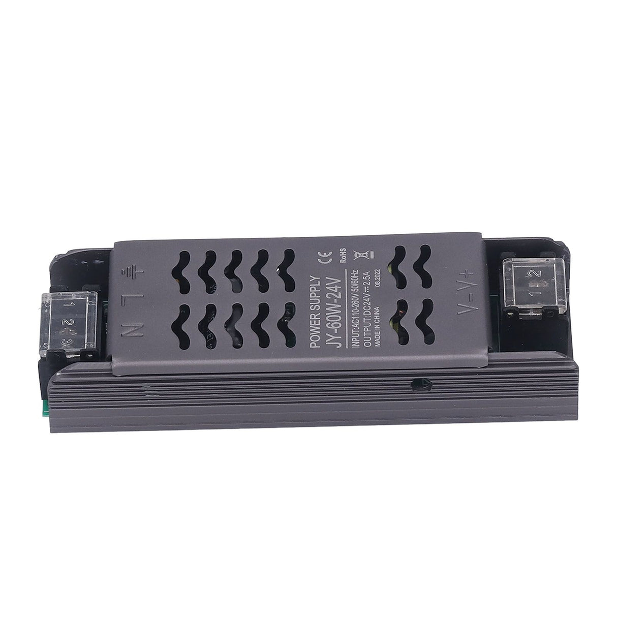 24V Power Supply 60W DC24V IP20 AC110 to 260V to 24V Copper Aluminum Alloy Hollow Design LED Transformer