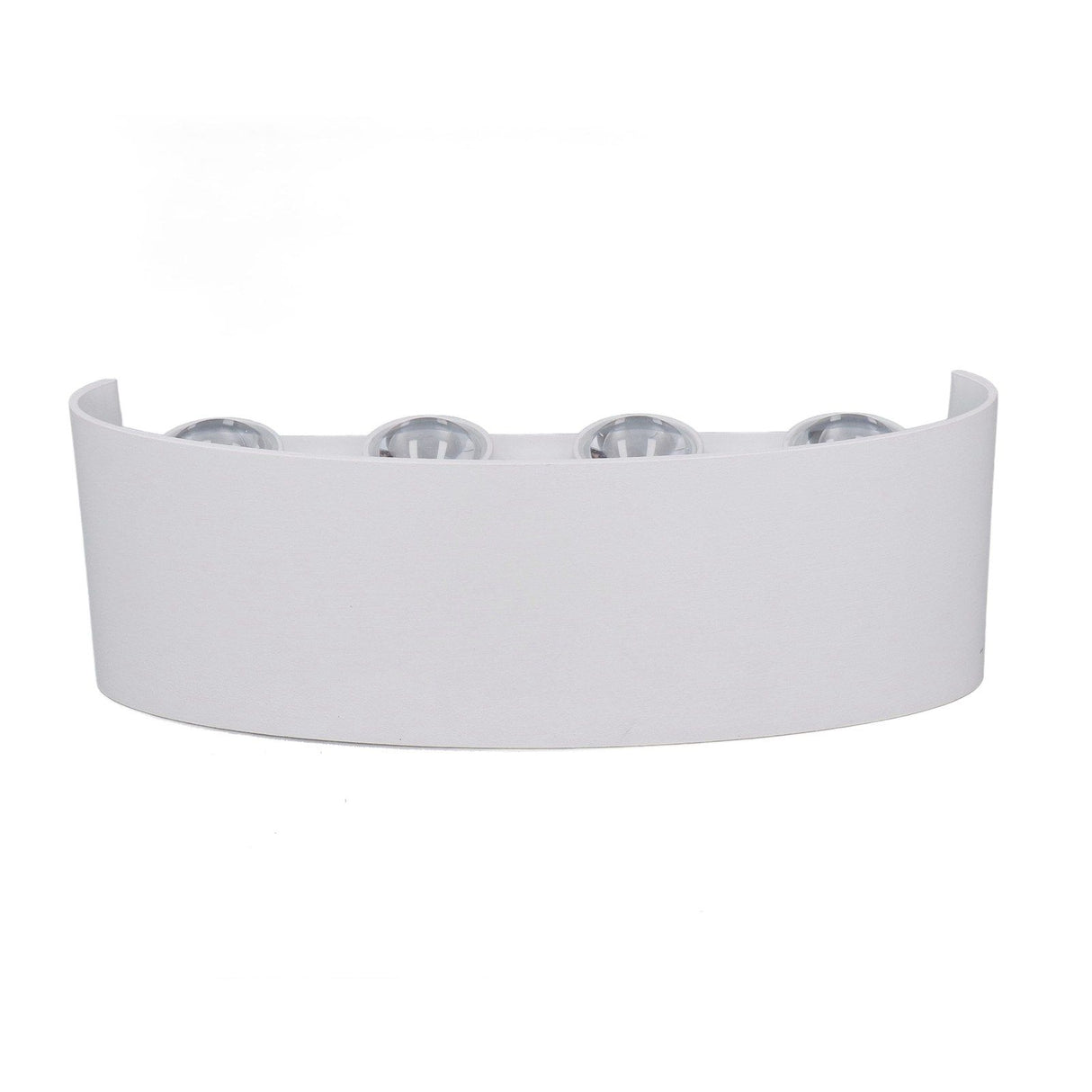 LED Wall Lamp Decorative White Housing White Lighting Indoor Wall Light for Hotel Garden Bedroom 90‑265V 8W