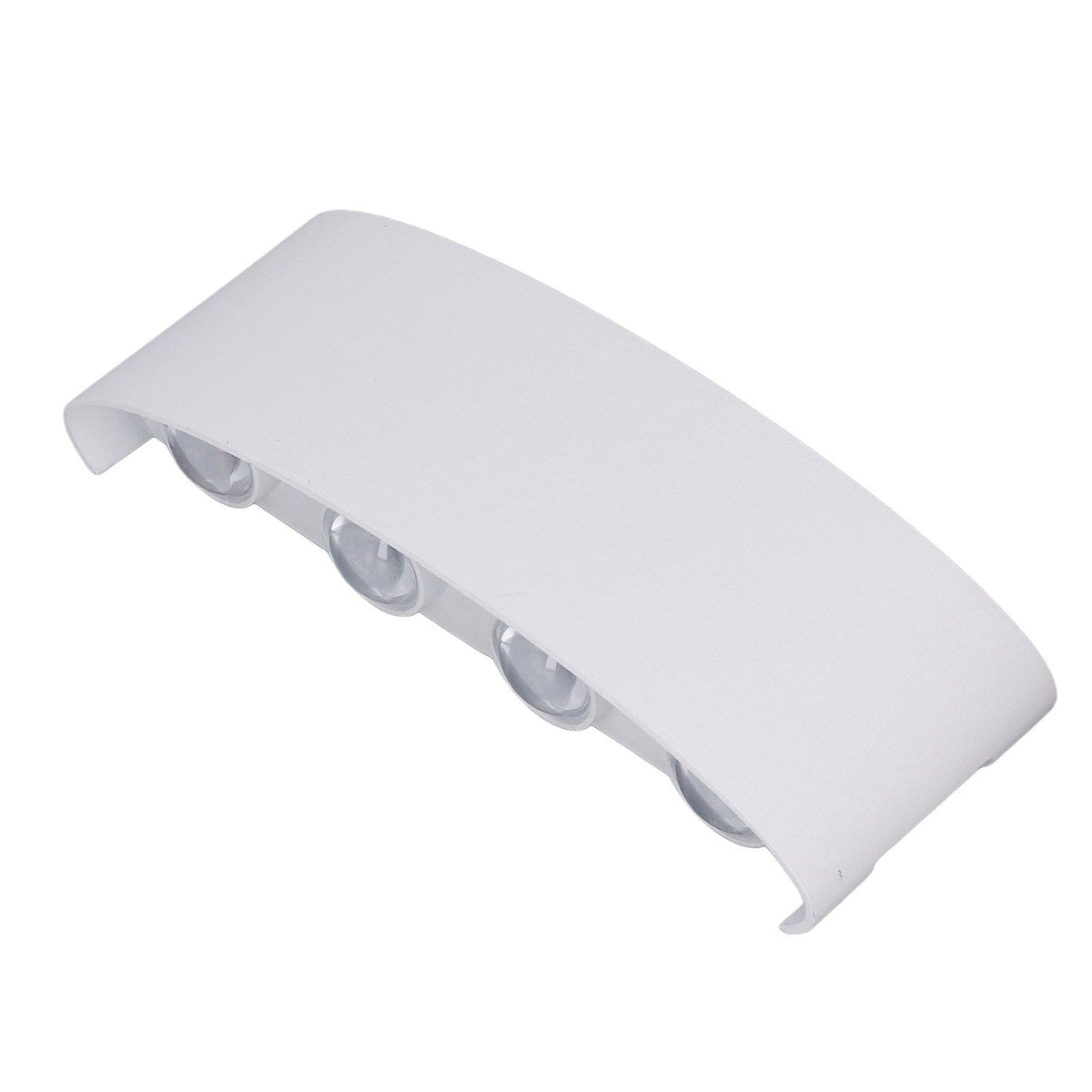 LED Wall Lamp Decorative White Housing White Lighting Indoor Wall Light for Hotel Garden Bedroom 90‑265V 8W