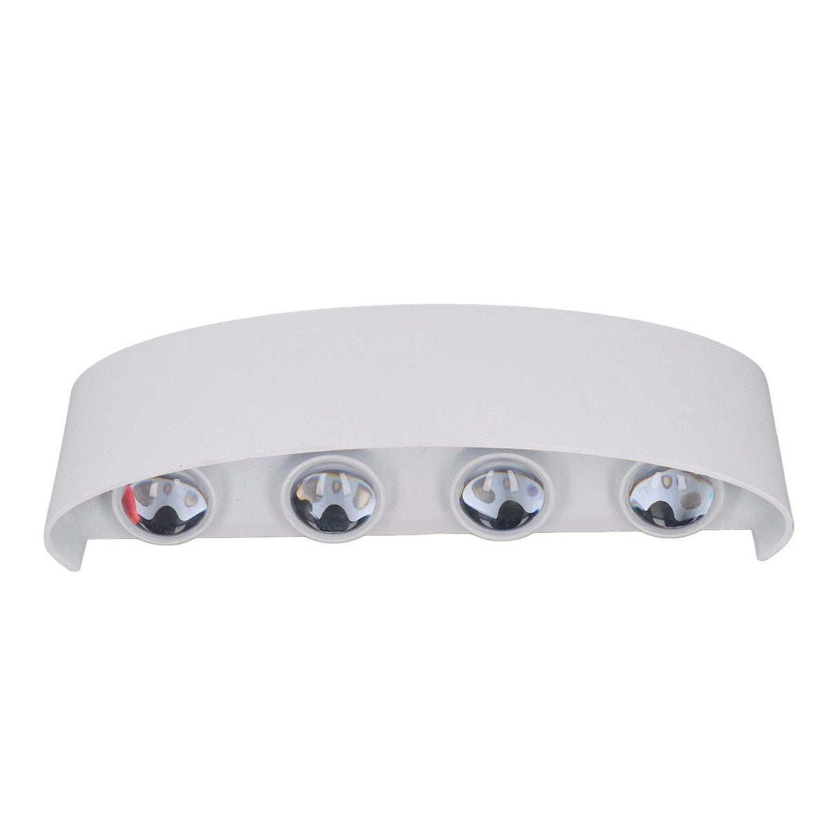 LED Wall Lamp Decorative White Housing White Lighting Indoor Wall Light for Hotel Garden Bedroom 90‑265V 8W