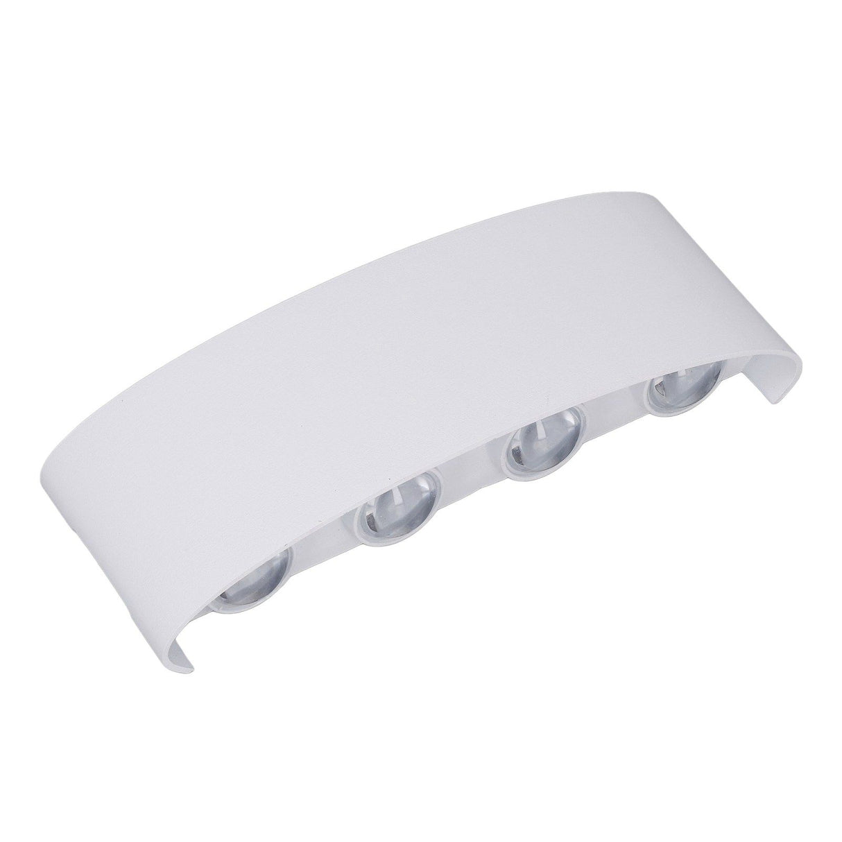 LED Wall Lamp Decorative White Housing White Lighting Indoor Wall Light for Hotel Garden Bedroom 90‑265V 8W