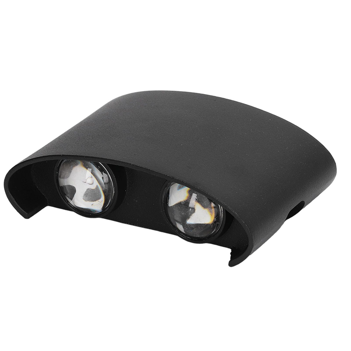LED Wall Lamp Waterproof Modern Sconce Light Indoor Outdoor Decoration 90‑265V 4W Black Shell Warm Light