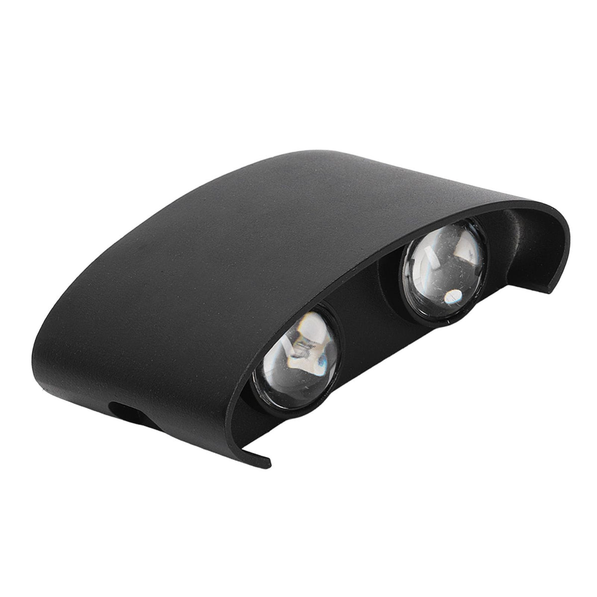 LED Wall Lamp Waterproof Modern Sconce Light Indoor Outdoor Decoration 90‑265V 4W Black Shell Warm Light
