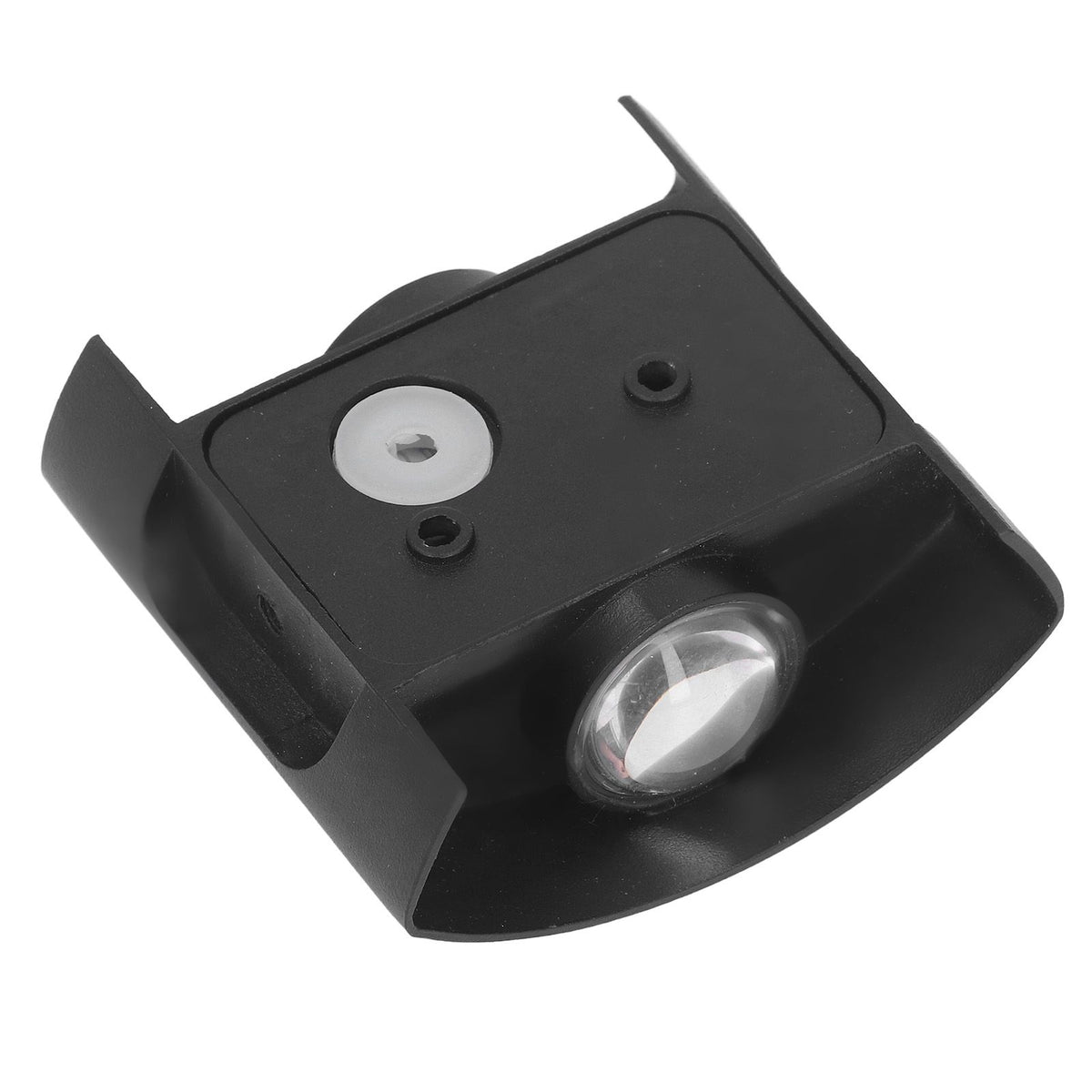 LED Wall Light Waterproof Decorative Aluminum Alloy Black Wall Sconce Lamp for Outdoor 110‑265V Warm Light