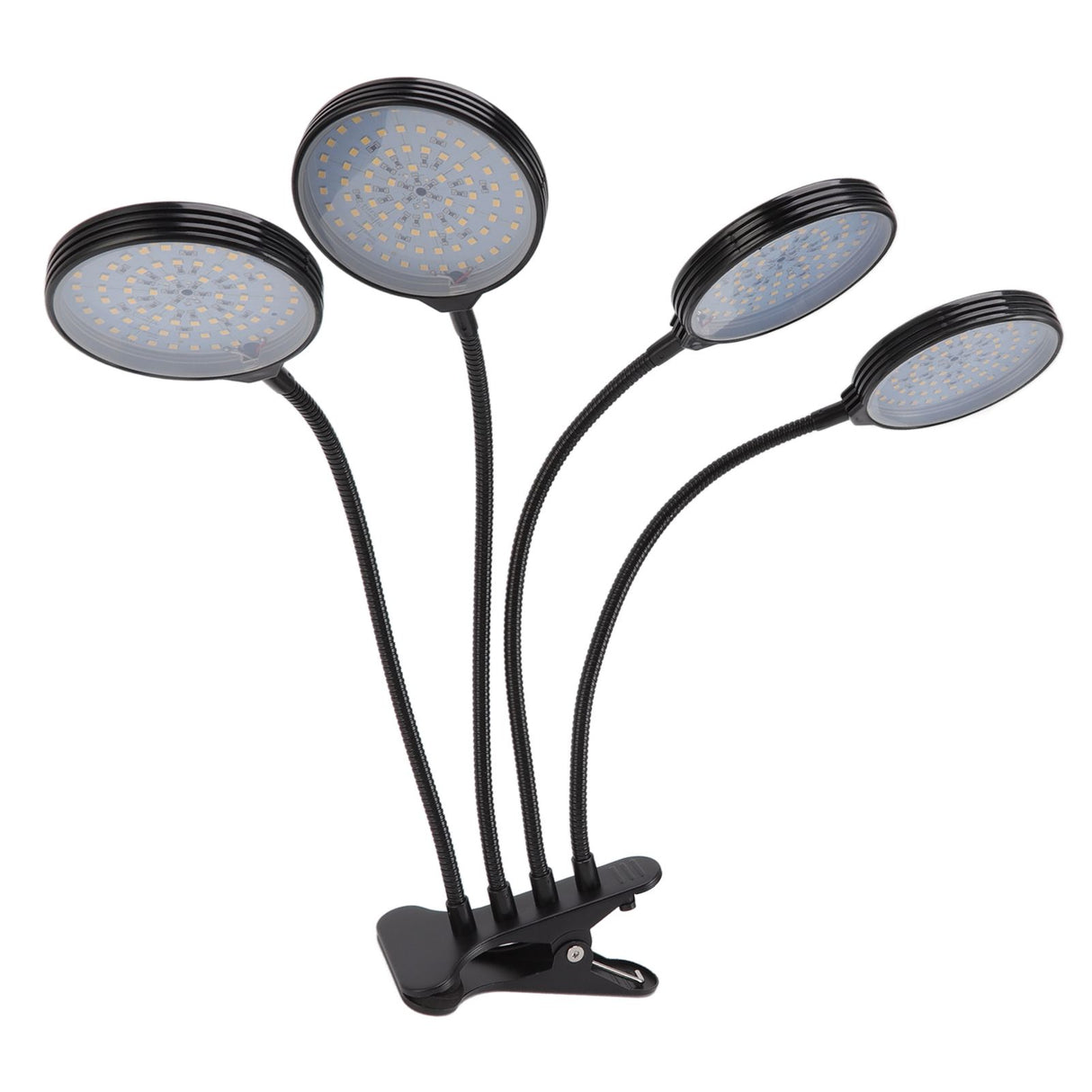 60W 4 Head LED Plant Growing Lights USB Power Supply Clip On Grow Lamp with 5 Dimmable Light Modes for Indoor Plants