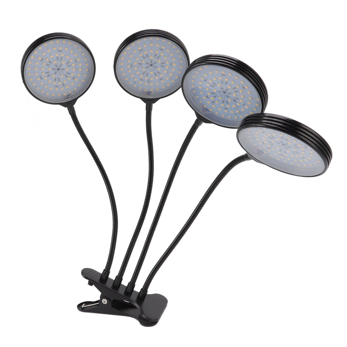 60W 4 Head LED Plant Growing Lights USB Power Supply Clip On Grow Lamp with 5 Dimmable Light Modes for Indoor Plants