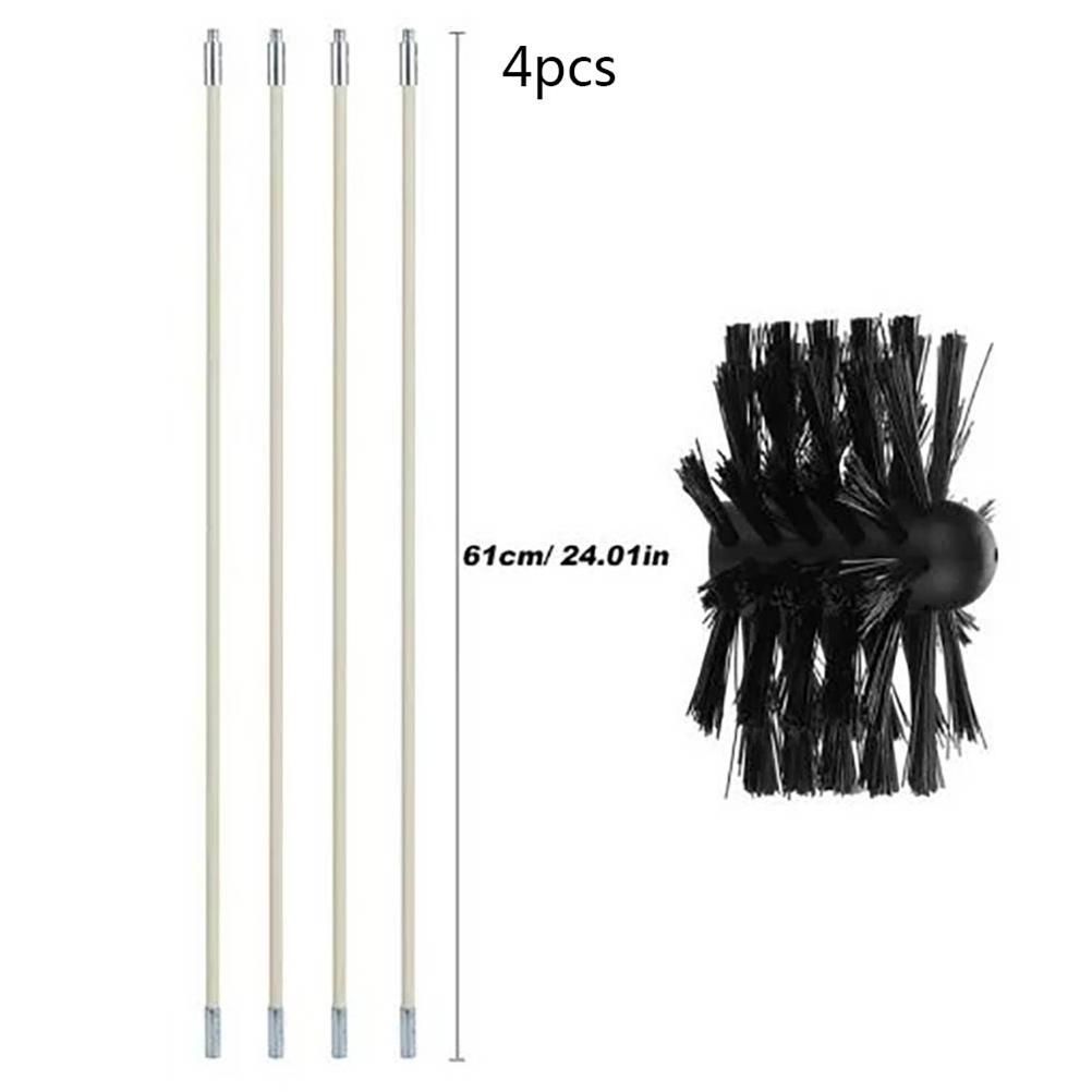 Chimney Cleaning Brush Chimney Sweeping Tool and Rods Kit Duct Clean Kit Cleaning Tool