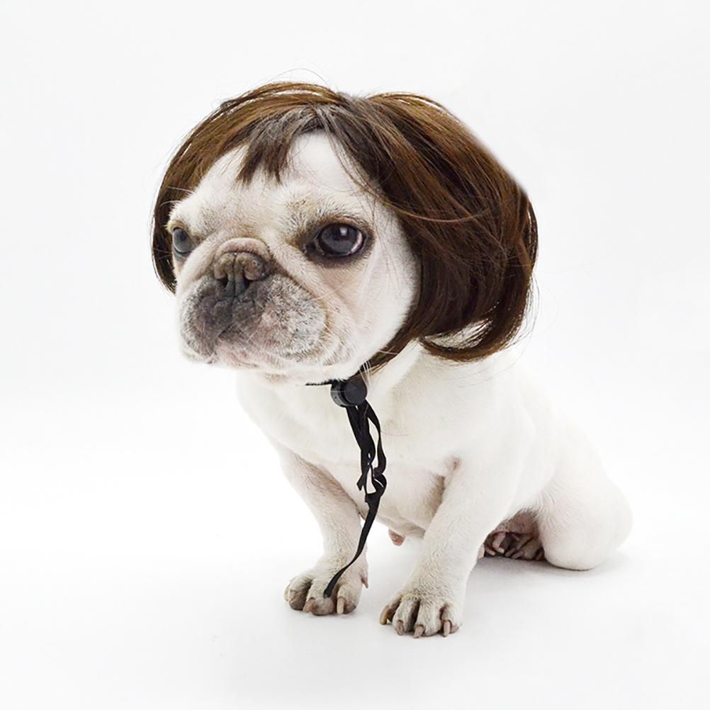 Dog Wig Pet Costumes Pet Headwear Hair Costumes for Festival Cosplay Party