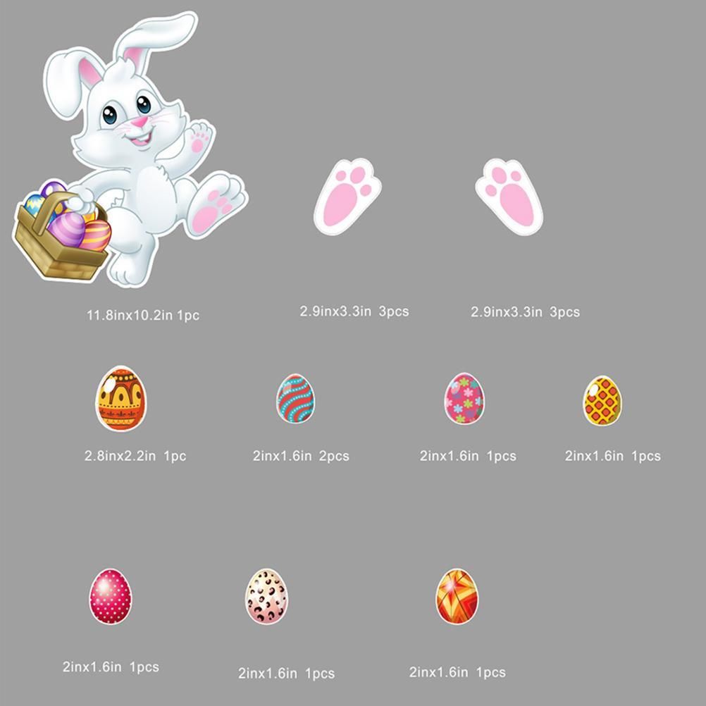 15 Pieces Easter Bunny Refrigerator Magnets Fridge Magnet Sticker Bunny Easter Egg Magnet Sticker Easter Home Kitchen Decoration