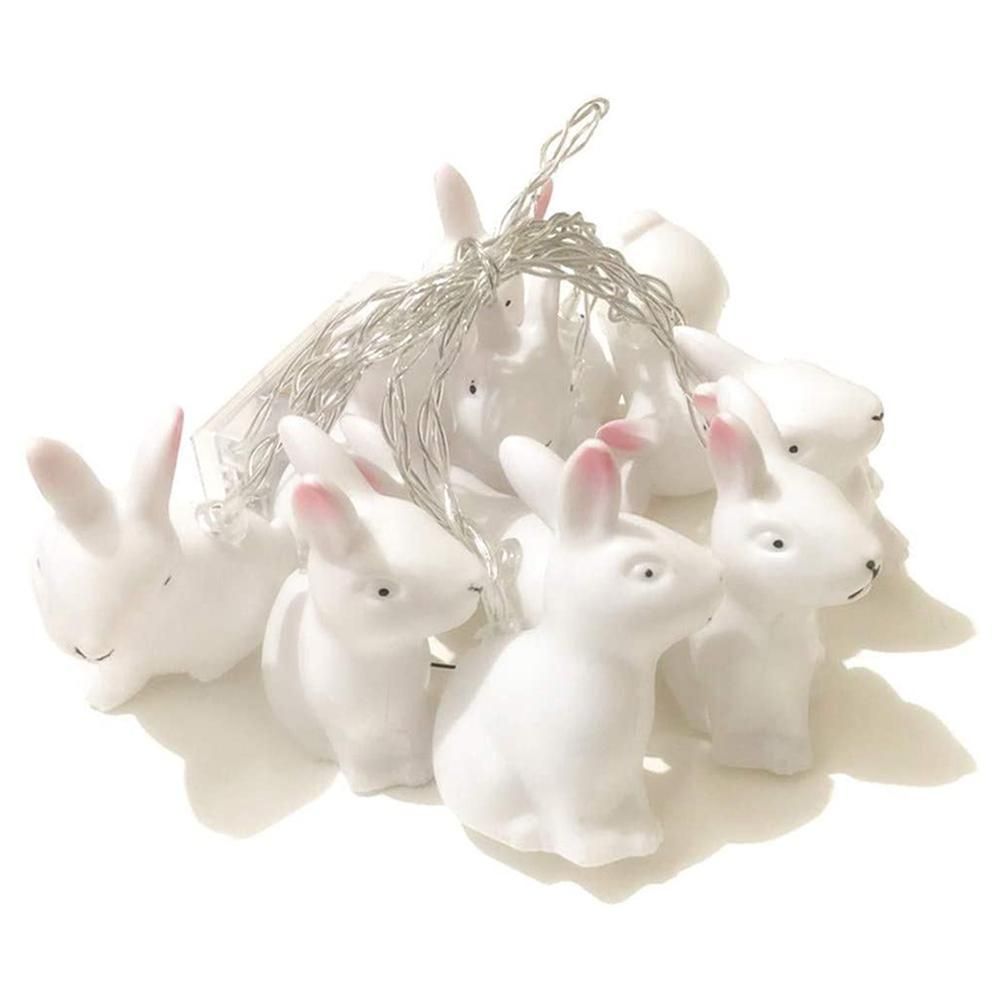 1.5m Easter Rabbit String Light 10 LED Lamp Easter Bunny Decorative Light Easter Decoration Happy Easter Decor