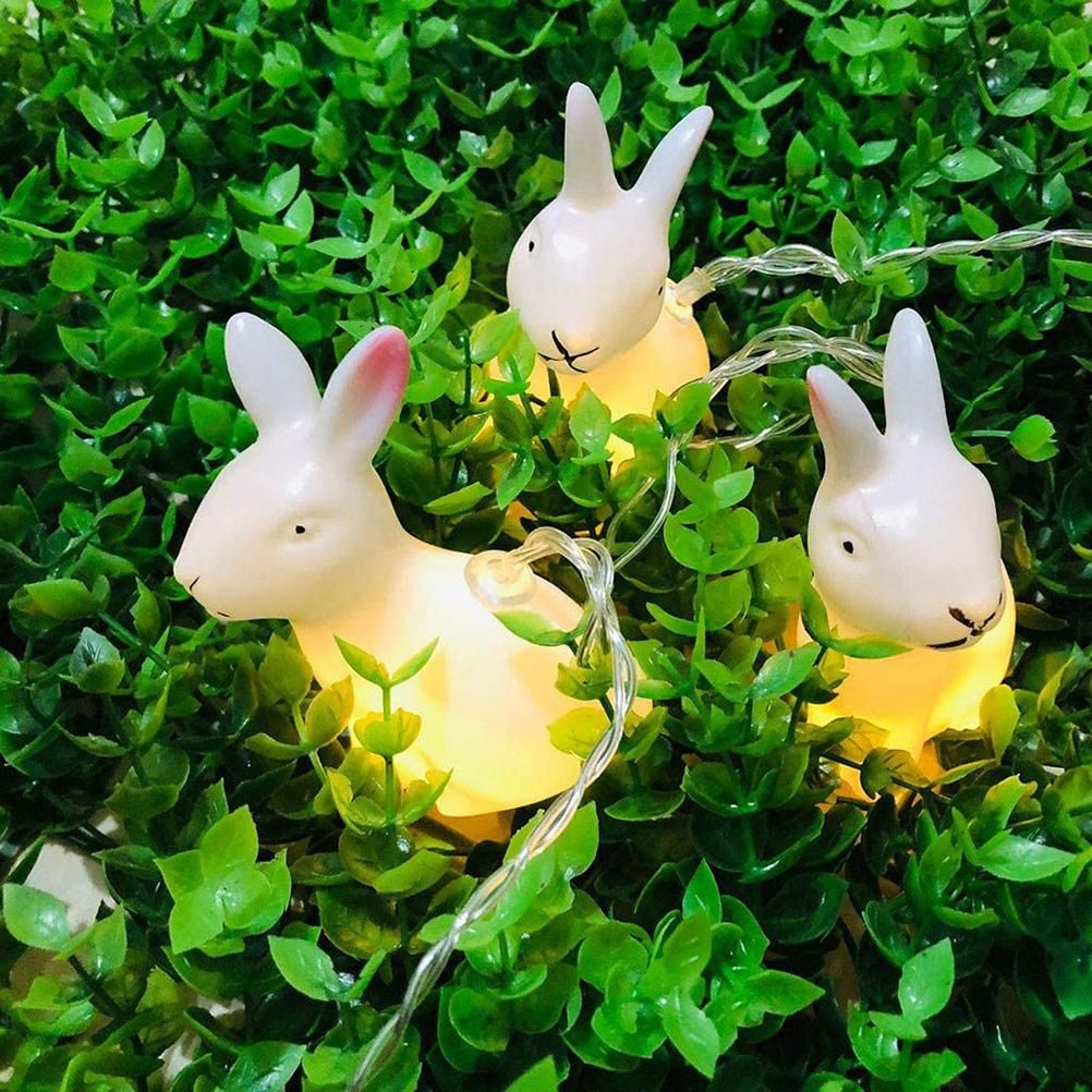 1.5m Easter Rabbit String Light 10 LED Lamp Easter Bunny Decorative Light Easter Decoration Happy Easter Decor