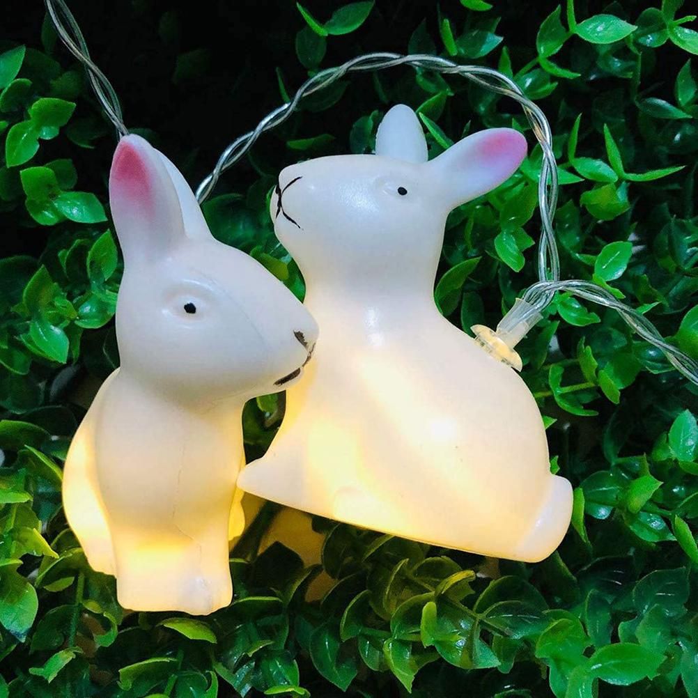 1.5m Easter Rabbit String Light 10 LED Lamp Easter Bunny Decorative Light Easter Decoration Happy Easter Decor