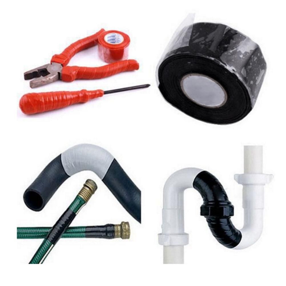 2.5cm*3m Rubber Waterproof Sealant Tape Super Strong Adhesive Sealant Tape for Garden Hose Pipe Water Bonding Kitchen Sink