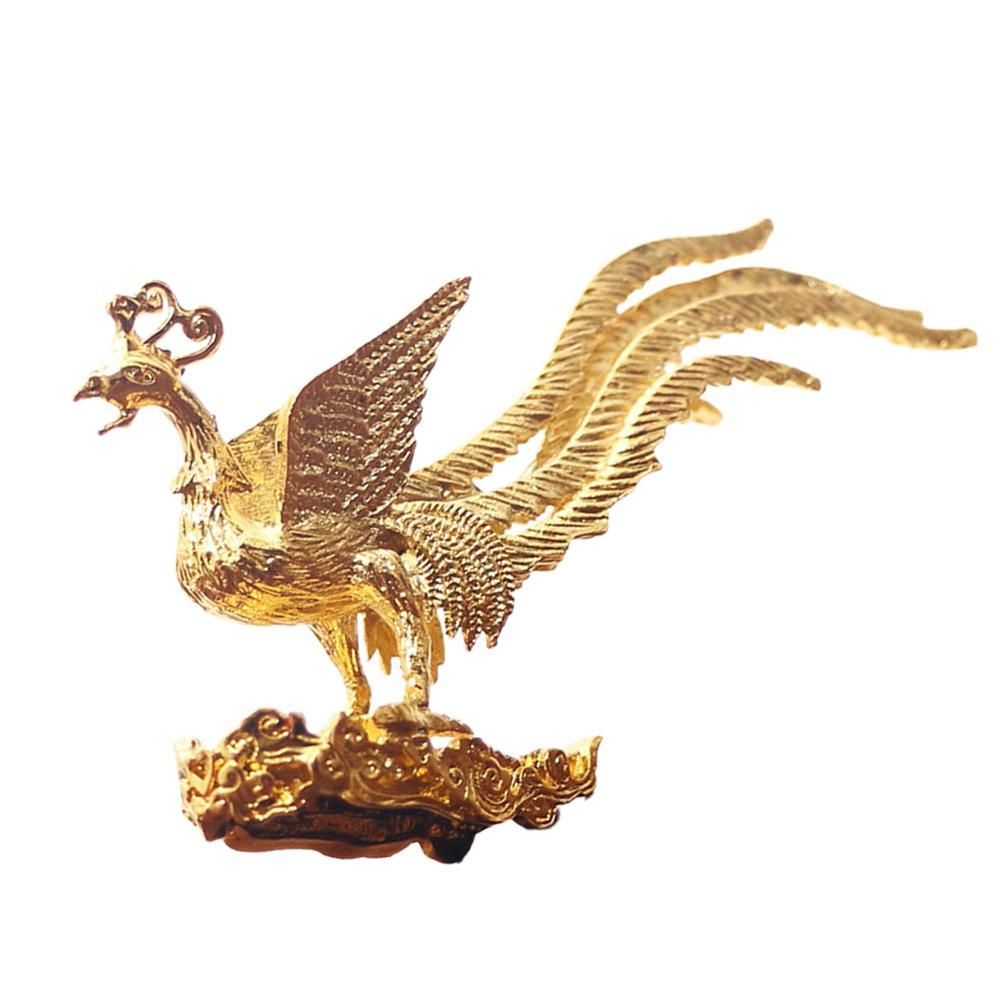 Antique Gold Phoenix Incense Incense Stick Holder Zinc Alloy Aromatherapy Furnace Home Decor