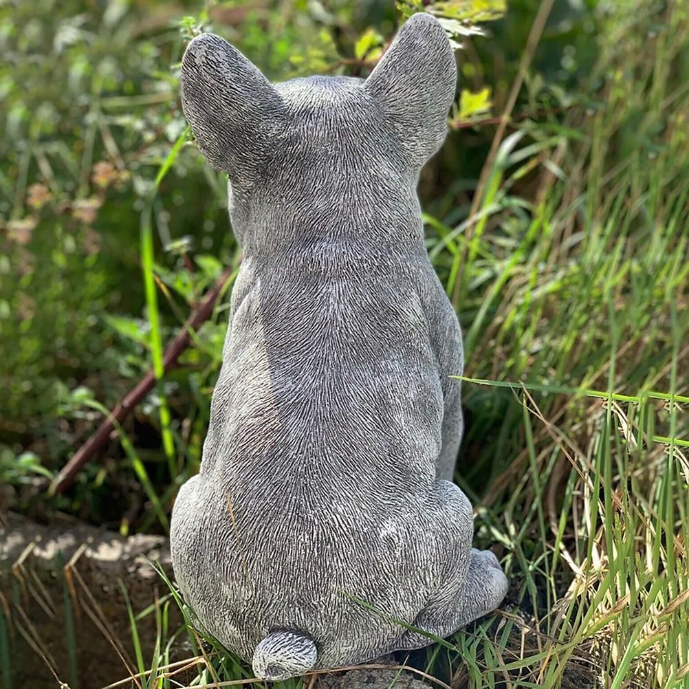 Garden Dog Statue Ornament Realistic Resin Animal Sculpture for Outdoor Decoration Dog Lover Gift