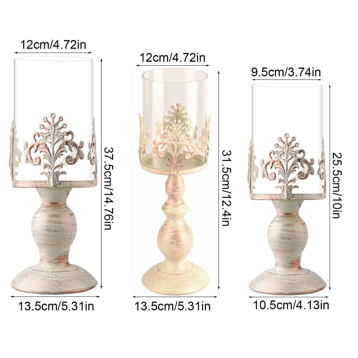 European Creative Iron Candlestick Candlestick Crafts Ornaments Home Table Romantic Candlestick Ornaments