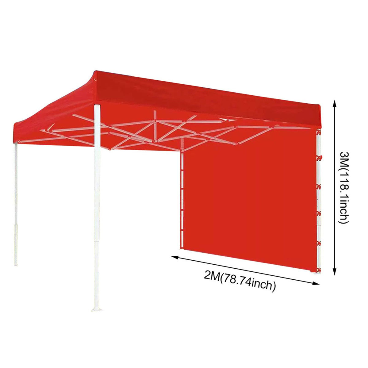 Canopy Tent Sidewall Polyurethane Lining Water Resisting Ultraviolet Ray Resisting Canopy Sunwall