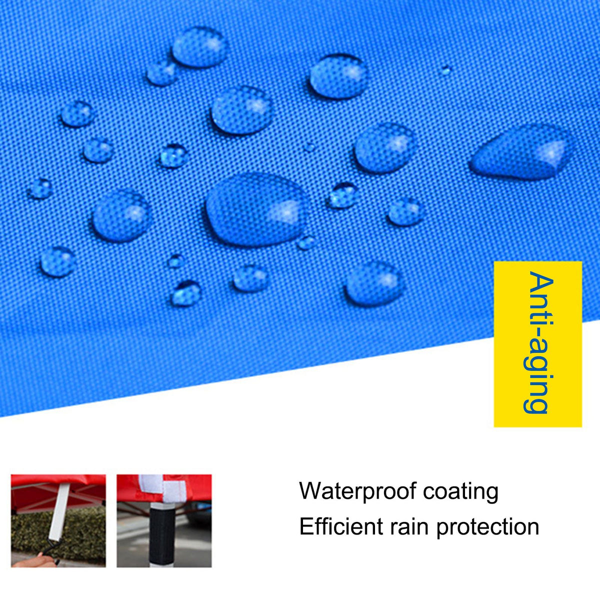 Canopy Tent Sidewall Polyurethane Lining Water Resisting Ultraviolet Ray Resisting Canopy Sunwall