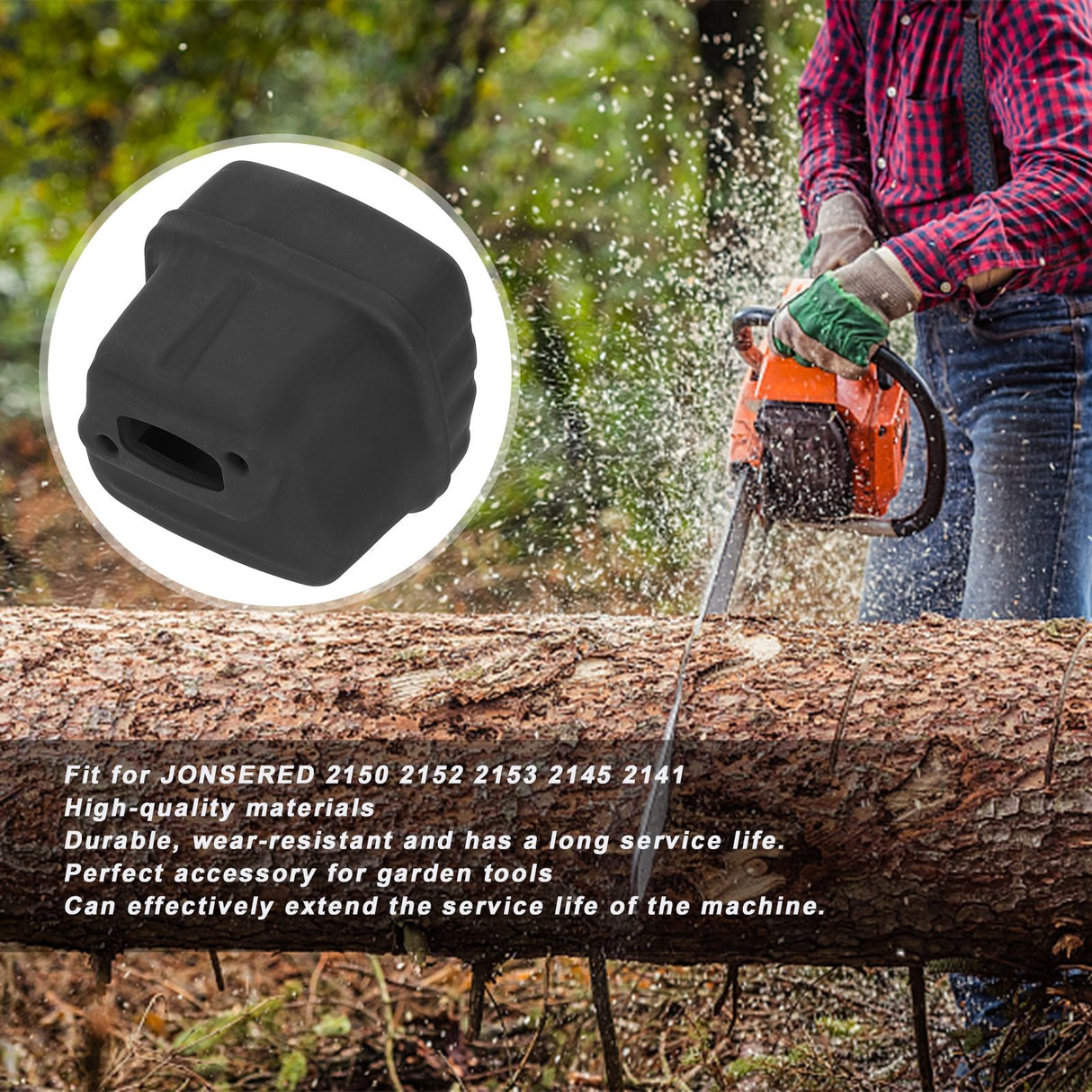 High Performance Muffler Part Fit for JONSERED 2150 2152 2153 2145 2141 Chainsaw Accessories