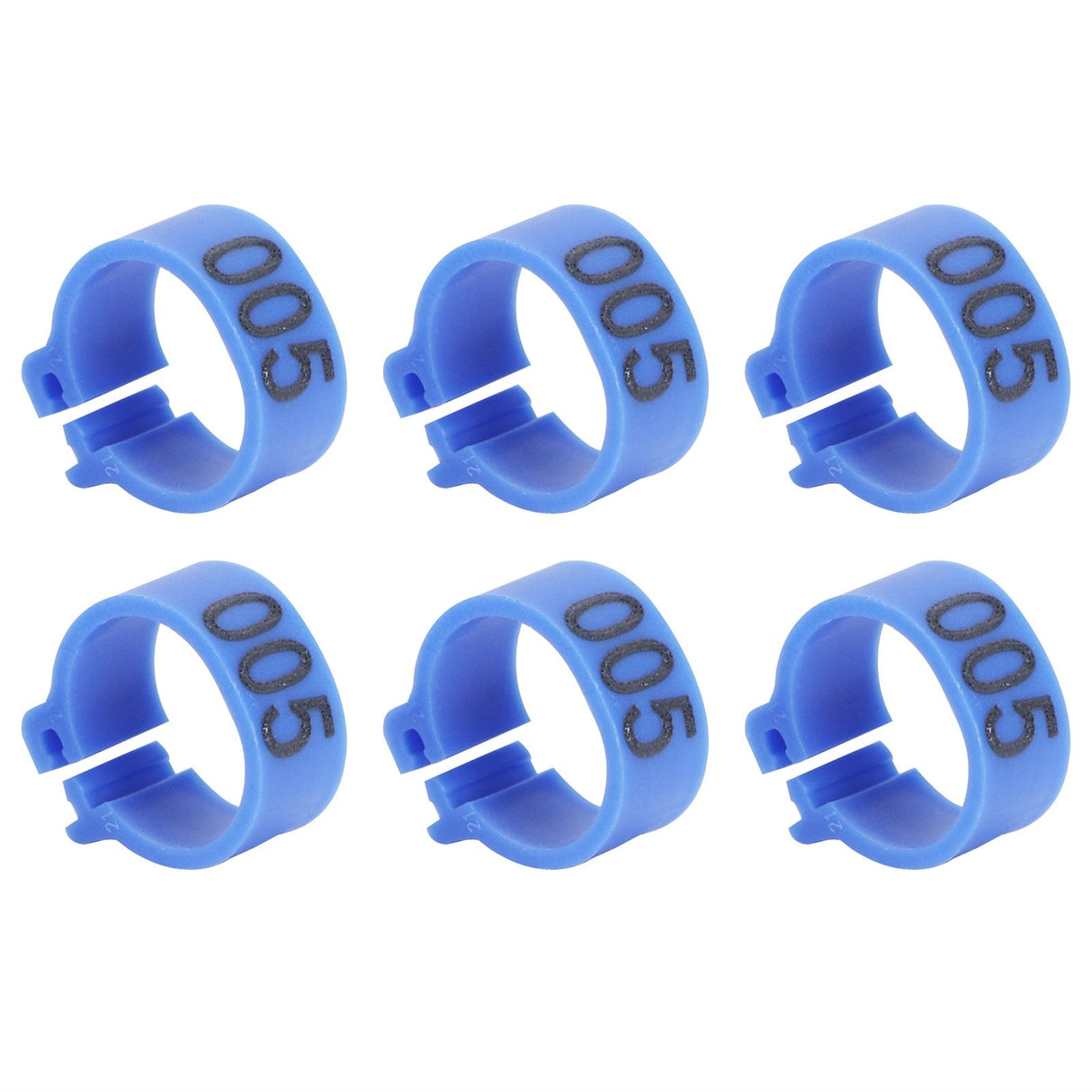 100Pcs Bird Foot Rings Bands 10mm 001-100 Numbered Pigeons Identify Clip Poultry SupplyBlue