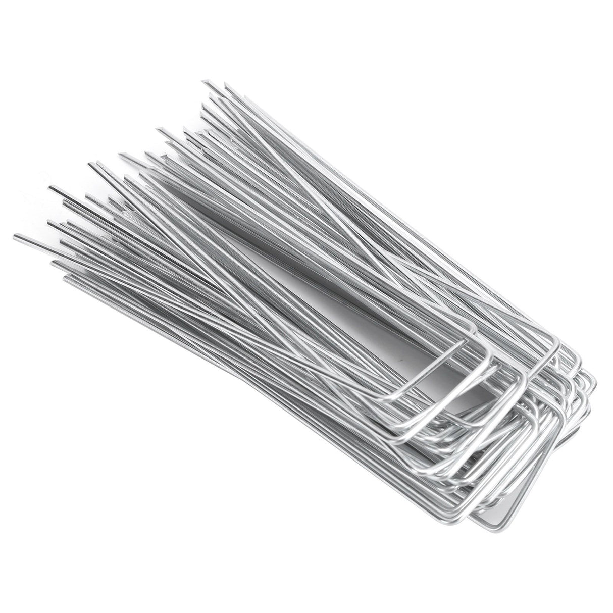 50Pcs Garden Stakes Ground Staple Spikes U shaped Fixer Weed Barrier Fabric Landscape Lawn