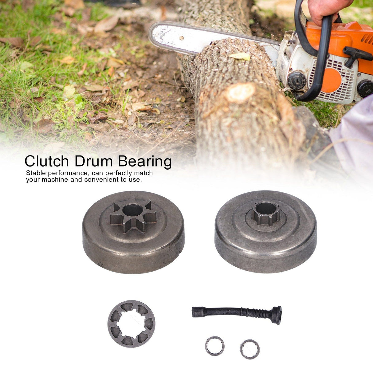 Clutch Drum Bearing 7‑325 Rim Sprocket Replacement Fit for Stihl MS250 Chainsaw
