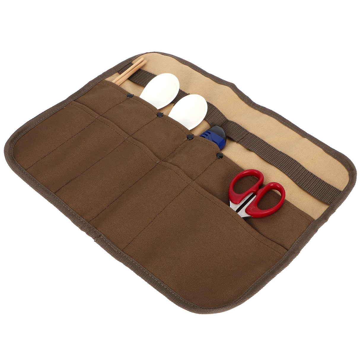 Tableware Storage Bag Portable Hanging BBQ Cutlery Organizer for Picnic Barbecue