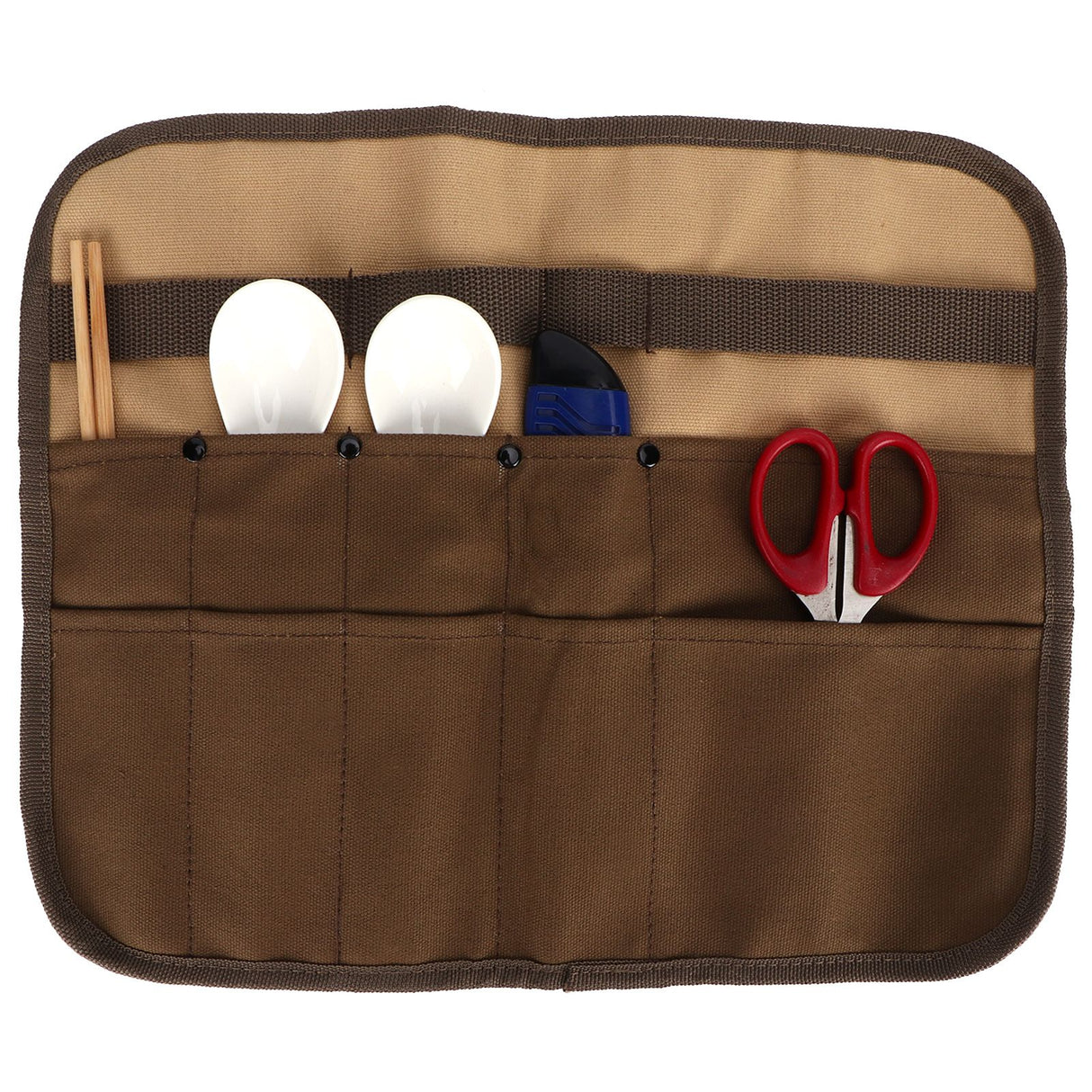 Tableware Storage Bag Portable Hanging BBQ Cutlery Organizer for Picnic Barbecue